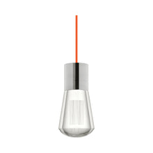 Load image into Gallery viewer, Alva 11-Light LED Pendant Light in Orange/Satin Nickel.