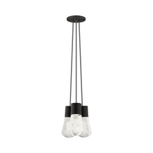 Load image into Gallery viewer, Alva 3-Light LED Pendant Light in Black.