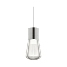 Load image into Gallery viewer, Alva 7-Light LED Pendant Light in Satin Nickel/White.