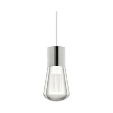 Load image into Gallery viewer, Alva LED Pendant Light in White/Satin Nickel.