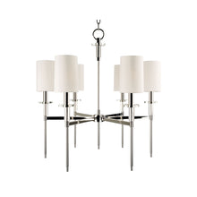 Load image into Gallery viewer, Amherst Chandelier in Silver.