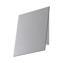 Load image into Gallery viewer, Angled Plane LED Outdoor Wall Light in Large/Textured Gray/Downlight.