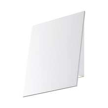 Load image into Gallery viewer, Angled Plane LED Outdoor Wall Light in Large/Textured White/Downlight.