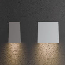 Load image into Gallery viewer, Angled Plane LED Outdoor Wall Light in Detail.