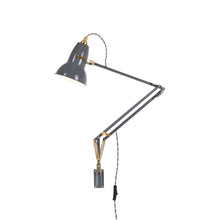 Load image into Gallery viewer, Original 1227 Desk Lamp in Elephant Grey/Brass (Medium/Wall Bracket).