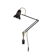 Load image into Gallery viewer, Original 1227 Desk Lamp in Gloss Jet Black/Brass (Medium/Wall Bracket).