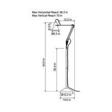 Load image into Gallery viewer, Original 1227 Floor Lamp - line drawing.