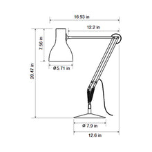 Load image into Gallery viewer, Type 75 Paul Smith Desk Lamp - line drawing.