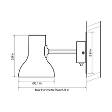 Load image into Gallery viewer, Type 75 Wall Light - line drawing.