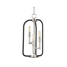 Load image into Gallery viewer, Angler Chandelier in 3-Light/Polished Nickel.