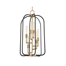 Load image into Gallery viewer, Angler Chandelier in 6-Light/Aged Brass.