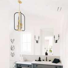 Load image into Gallery viewer, Angler Chandelier in bathroom.