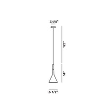 Load image into Gallery viewer, Aplomb Pendant Light - line drawing.