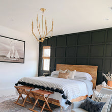 Load image into Gallery viewer, Archie Chandelier in bedroom.