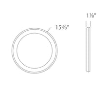 Load image into Gallery viewer, Argo LED Flush Mount Ceiling Light- line drawing.