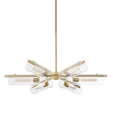 Load image into Gallery viewer, Ariel Chandelier in Aged Brass (6-Light).