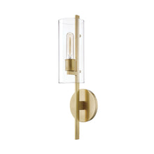 Load image into Gallery viewer, Ariel Wall Light in Aged Brass (1-Light).