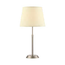 Load image into Gallery viewer, Attendorn Table Lamp in Satin Nickel.