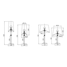 Load image into Gallery viewer, Attendorn Table Lamp - line drawing.