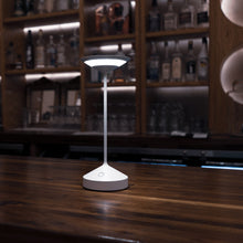 Load image into Gallery viewer, Benjamin Franklin LED Portable Battery Table Lamp in Detail.