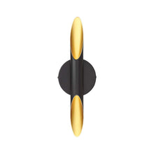 Load image into Gallery viewer, Bolero LED Wall Light in Indian Gold/Bronze.
