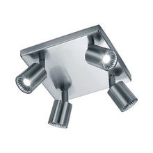 Load image into Gallery viewer, Cayman Square LED Semi 4-Light Ceiling Light.