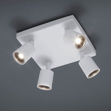Load image into Gallery viewer, Cayman Square LED Semi 4-Light Ceiling Light in Detail.