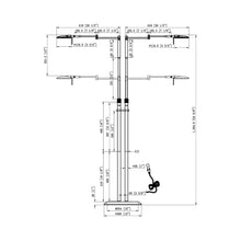 Load image into Gallery viewer, Dessau Turbo LED Floor Lamp - line drawing.
