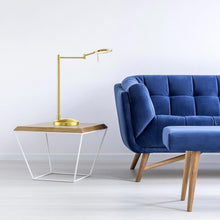 Load image into Gallery viewer, Dessau Turbo LED Table Lamp in living room.