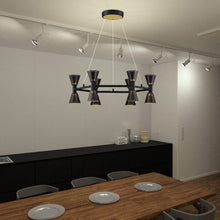 Load image into Gallery viewer, Houston LED Chandelier in dining room.