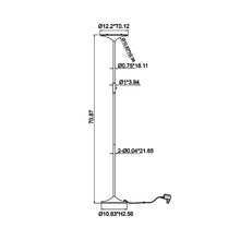 Load image into Gallery viewer, Leipzig LED Floor Lamp - line drawing.