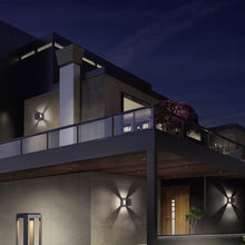 Load image into Gallery viewer, Logone LED Wall / Post Light in Outdoor Area.
