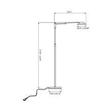 Load image into Gallery viewer, Meran Turbo LED Floor Lamp - line drawing.