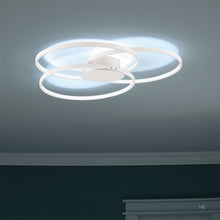 Load image into Gallery viewer, Sedona LED Semi Flush Mount Ceiling Light in living room.