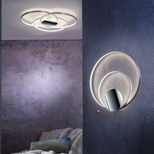 Load image into Gallery viewer, Sedona LED Semi Flush Mount Ceiling Light in bedroom.