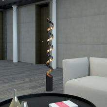 Load image into Gallery viewer, Spiral LED Floor Lamp in living room.