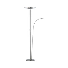 Load image into Gallery viewer, Tampa LED Floor Lamp in Satin Nickel (Double Pole).