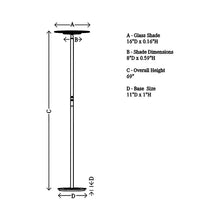 Load image into Gallery viewer, Tampa LED Floor Lamp - line drawing.