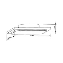 Load image into Gallery viewer, Trave Outdoor LED Patio Light - line drawing.