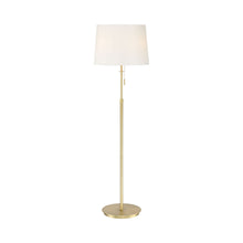 Load image into Gallery viewer, X3 Floor Lamp in Satin Brass/White.
