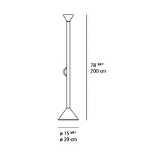 Load image into Gallery viewer, Callimaco LED Floor Lamp - line drawing.