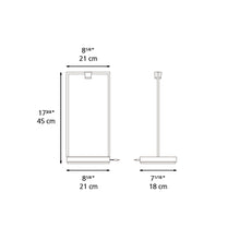 Load image into Gallery viewer, Curiosity LED Table Lamp - line drawing.