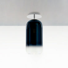 Load image into Gallery viewer, Gople Mini Semi-Flush Mount Ceiling Light - Transparent/Blue / Small.