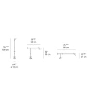 Load image into Gallery viewer, Tizio Classic Table Lamp - line drawing.