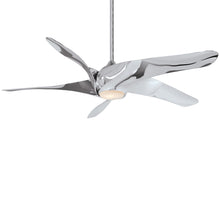 Load image into Gallery viewer, Artemis XL5 LED Ceiling Fan in Liquid Nickel / Etched Opal.