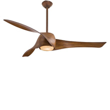Load image into Gallery viewer, Artemis LED Ceiling Fan in Distressed Koa/DC Motor.