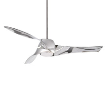 Load image into Gallery viewer, Artemis LED Ceiling Fan in Liquid Nickel/DC Motor.
