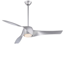Load image into Gallery viewer, Artemis LED Ceiling Fan in Silver/DC Motor.