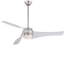 Load image into Gallery viewer, Artemis LED Ceiling Fan in Translucent/DC Motor.