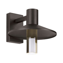 Load image into Gallery viewer, Ash Cylinder Outdoor LED Wall Light in 12-Inch / Bronze/Low Output / 3000K/Surge Protection.